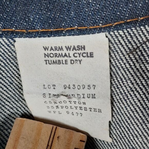 Big Smith Vintage Denim Chore Jacket Deadstock WPL 9477 USA Made Unworn Sz Mediu - Picture 10 of 12